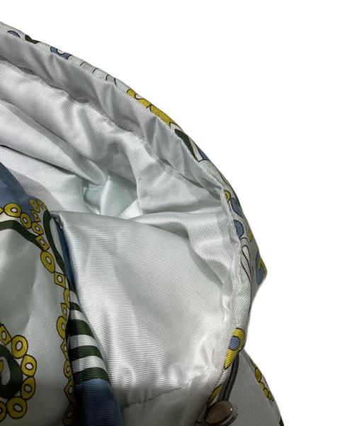 Emilio Pucci（エミリオ プッチ）Emilio Pucci (エミリオ プッチ) 総柄ダウンジャケット　66YC01 スカイブルー サイズ:36の古着・服飾アイテム