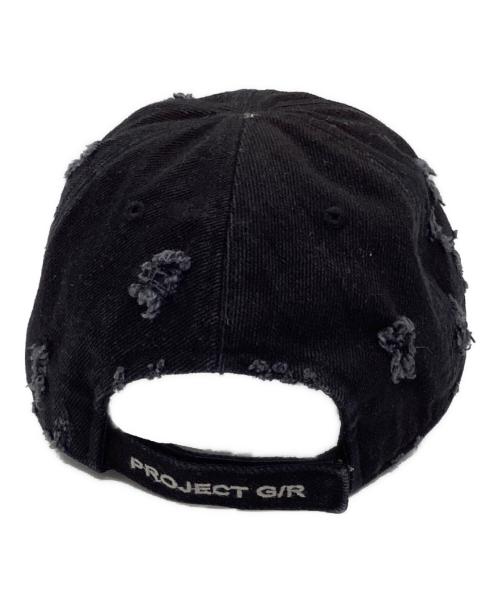 PROJECT G/R（プロジェクト ジーアール）PROJECT G/R (プロジェクト ジーアール) UPCYCLED RACING CAP ブラックの古着・服飾アイテム