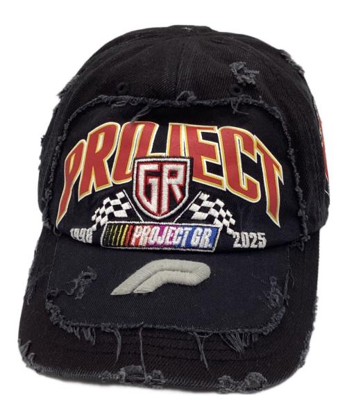 PROJECT G/R（プロジェクト ジーアール）PROJECT G/R (プロジェクト ジーアール) UPCYCLED RACING CAP ブラックの古着・服飾アイテム