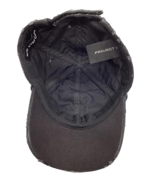 PROJECT G/R（プロジェクト ジーアール）PROJECT G/R (プロジェクト ジーアール) UPCYCLED RACING CAP ブラックの古着・服飾アイテム