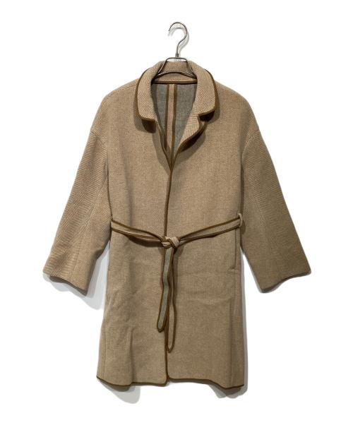 45rpm（45アールピーエム）45rpm (45アールピーエム) パイルカットのヘリンボンコート ベージュ サイズ:3の古着・服飾アイテム