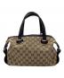 GUCCI (グッチ) GGキャンバスミニボストンバッグ　203526 ベージュ×ブラック：40000円