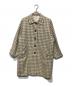 Yves Saint Laurent（イヴサンローラン）の古着「千鳥格子バルマカンコート」｜グレー×ホワイト