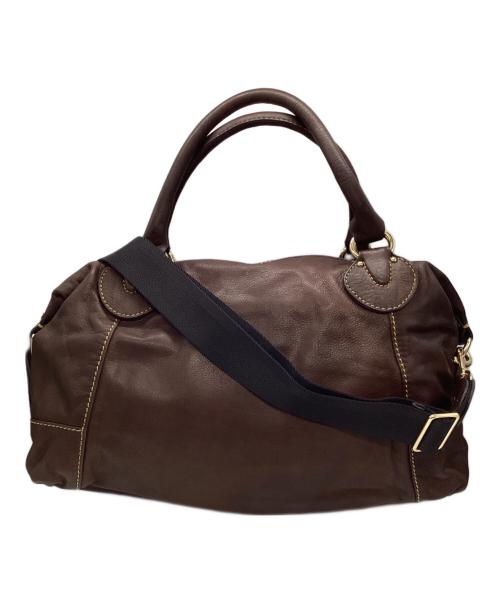 russet（ラシット）russet (ラシット) 2WAYレザーボストンバッグ　FL-T02-006 ブラウンの古着・服飾アイテム