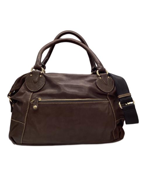 russet（ラシット）russet (ラシット) 2WAYレザーボストンバッグ　FL-T02-006 ブラウンの古着・服飾アイテム