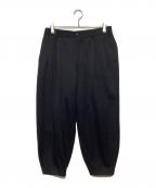 Graphpaperグラフペーパー）の古着「Wool Doeskin Tapered Trousers」｜ブラック