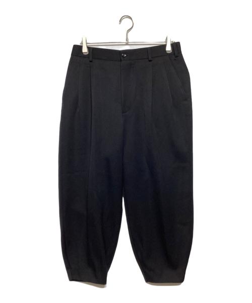 Graphpaper（グラフペーパー）Graphpaper (グラフペーパー) Wool Doeskin Tapered Trousers ブラック サイズ:1の古着・服飾アイテム