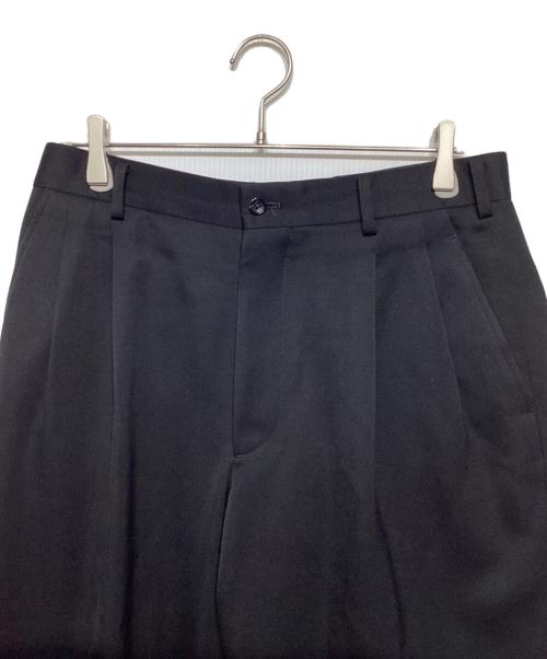 Graphpaper（グラフペーパー）Graphpaper (グラフペーパー) Wool Doeskin Tapered Trousers ブラック サイズ:1の古着・服飾アイテム