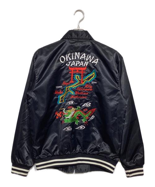 STAR EAGLE OKINAWA（スターイーグル オキナワ）STAR EAGLE OKINAWA (スターイーグル オキナワ) ジップアップジャケット ブラック サイズ:サイズタグ切れの古着・服飾アイテム