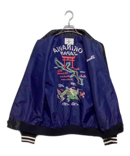 STAR EAGLE OKINAWA（スターイーグル オキナワ）STAR EAGLE OKINAWA (スターイーグル オキナワ) ジップアップジャケット ブラック サイズ:サイズタグ切れの古着・服飾アイテム