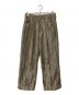 BED J.W. FORD（ベッドフォード）の古着「Velour Fabric Wide Pants」｜ブラウン