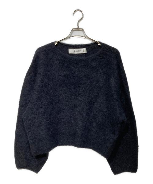 COCUCA（コキュカ）COCUCA (コキュカ) モヘヤニット　ファーニット ブラック サイズ:-の古着・服飾アイテム