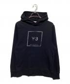 Y-3ワイスリー）の古着「U SQUARE LABEL GRAPHIC HOODIE　GV6056」｜ブラック