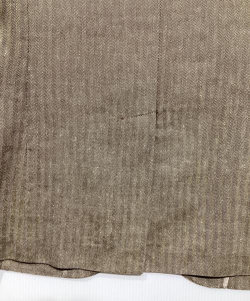 POLO RALPH LAUREN（ポロ・ラルフローレン）POLO RALPH LAUREN (ポロ・ラルフローレン) リネン混セットアップスーツ ブラウン サイズ:JK：39/PT：82の古着・服飾アイテム