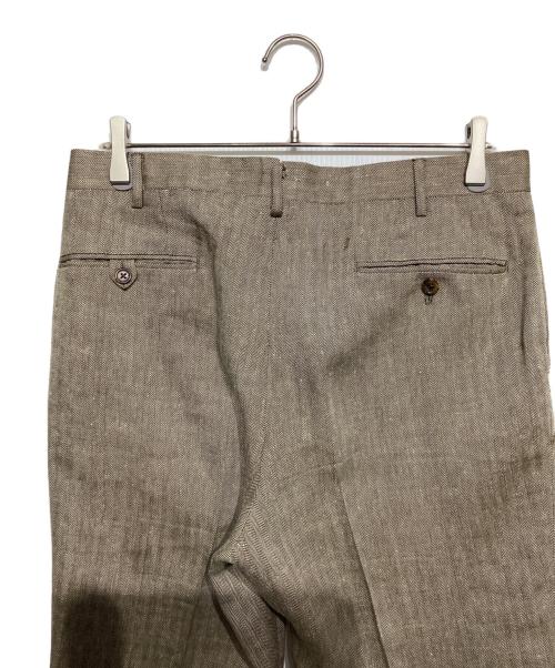 POLO RALPH LAUREN（ポロ・ラルフローレン）POLO RALPH LAUREN (ポロ・ラルフローレン) リネン混セットアップスーツ ブラウン サイズ:JK：39/PT：82の古着・服飾アイテム