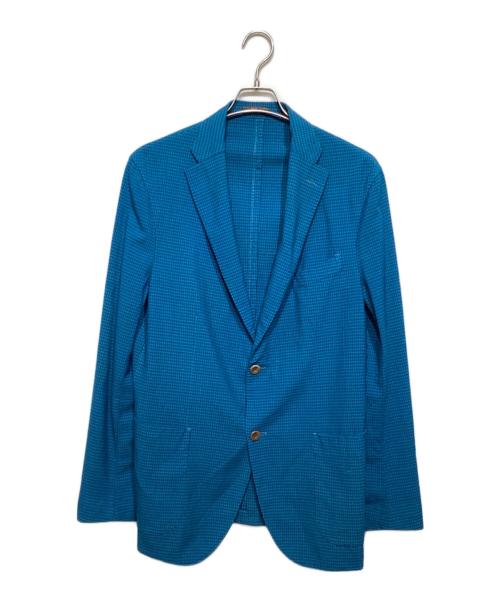 BOGLIOLI（ボリオリ）BOGLIOLI (ボリオリ) チェックテーラードジャケット　N1302J/71 ブルー サイズ:52の古着・服飾アイテム