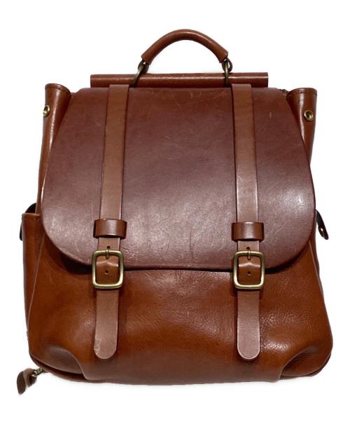 Herz（ヘルツ）Herz (ヘルツ) 棒屋根クラシックリュック ブラウンの古着・服飾アイテム