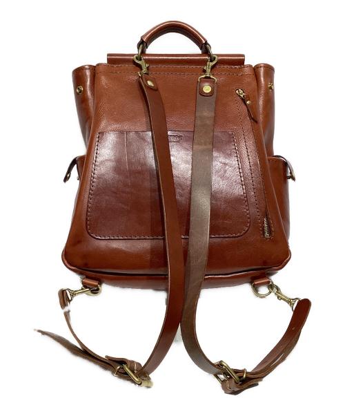 Herz（ヘルツ）Herz (ヘルツ) 棒屋根クラシックリュック ブラウンの古着・服飾アイテム