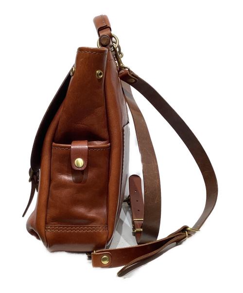 Herz（ヘルツ）Herz (ヘルツ) 棒屋根クラシックリュック ブラウンの古着・服飾アイテム