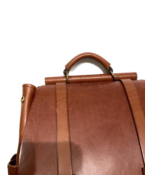 Herz（ヘルツ）Herz (ヘルツ) 棒屋根クラシックリュック ブラウンの古着・服飾アイテム