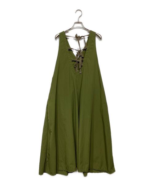 BEAMS BOY（ビームスボーイ）BEAMS BOY (ビームスボーイ) ナイロンタッサーワンピース　13-26-1348-163 グリーン サイズ:記載なしの古着・服飾アイテム