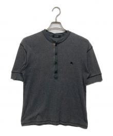 BURBERRY BLACK LABEL（バーバリーブラックレーベル）の古着「ヘンリーネックカットソー」｜グレー