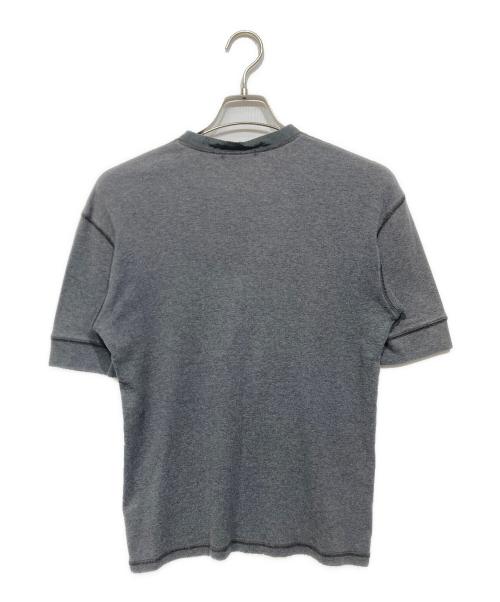 BURBERRY BLACK LABEL（バーバリーブラックレーベル）BURBERRY BLACK LABEL (バーバリーブラックレーベル) ヘンリーネックカットソー グレー サイズ:2の古着・服飾アイテム