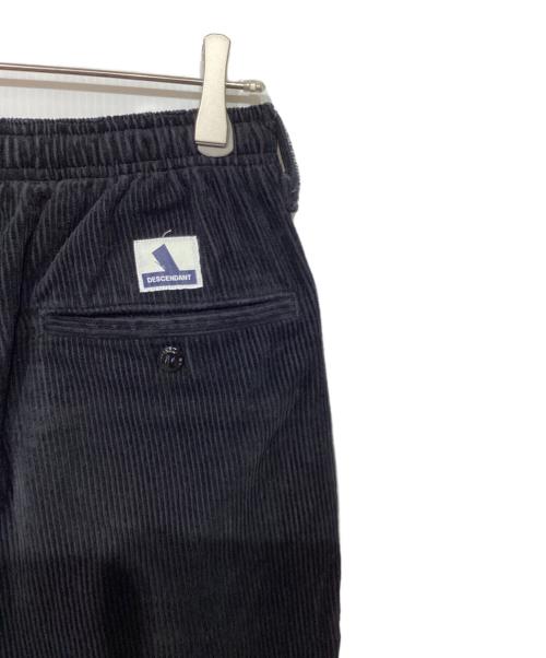 DESCENDANT（ディセンダント）DESCENDANT (ディセンダント) コーデュロイイージーパンツ ブラック サイズ:2の古着・服飾アイテム