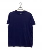 DESCENDANTディセンダント）の古着「ワンポイント刺繍 Tシャツ」｜ネイビー