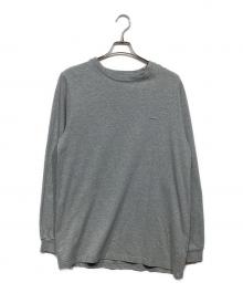 DESCENTE（デサント）の古着「ワンポイント刺繍 ロンT」｜グレー