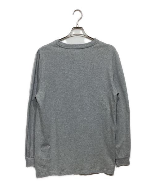 DESCENTE（デサント）DESCENTE (デサント) ワンポイント刺繍 ロンT グレー サイズ:2の古着・服飾アイテム