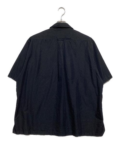 HERILL（ヘリル）HERILL (ヘリル) Cotton Silk Open Collar S/S Shirts　22-050-HL-8060-1 ネイビー サイズ:2の古着・服飾アイテム