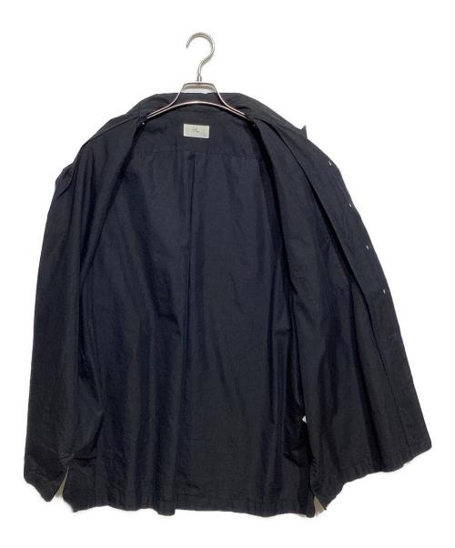 HERILL（ヘリル）HERILL (ヘリル) Cotton Silk Open Collar S/S Shirts　22-050-HL-8060-1 ネイビー サイズ:2の古着・服飾アイテム