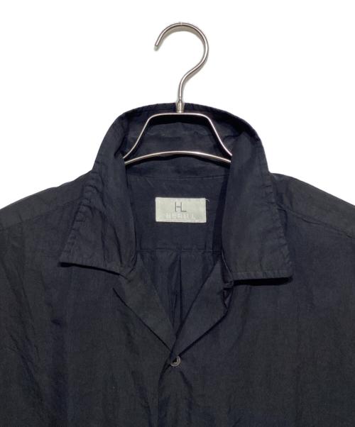 HERILL（ヘリル）HERILL (ヘリル) Cotton Silk Open Collar S/S Shirts　22-050-HL-8060-1 ネイビー サイズ:2の古着・服飾アイテム