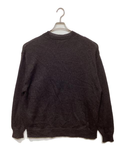 COMOLI（コモリ）COMOLI (コモリ) 21AW　ブラックアルパカ クルーネックニット ブラウン サイズ:-の古着・服飾アイテム