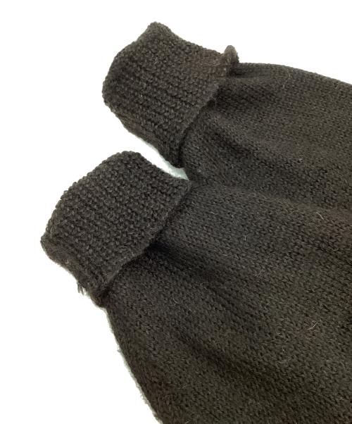 COMOLI（コモリ）COMOLI (コモリ) 21AW　ブラックアルパカ クルーネックニット ブラウン サイズ:-の古着・服飾アイテム