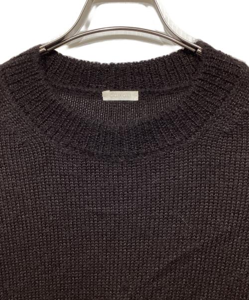 COMOLI（コモリ）COMOLI (コモリ) 21AW　ブラックアルパカ クルーネックニット ブラウン サイズ:-の古着・服飾アイテム