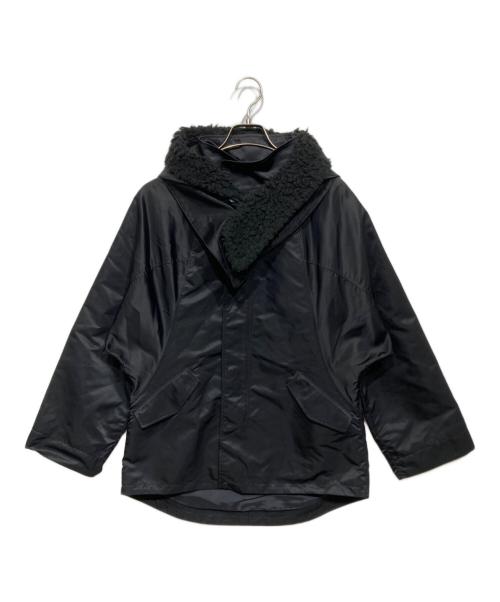 REGULATION Yohji Yamamoto（レギュレーションヨウジヤマモト）REGULATION Yohji Yamamoto (レギュレーションヨウジヤマモト) フード付ナイロンジャケット ブラック サイズ:2の古着・服飾アイテム