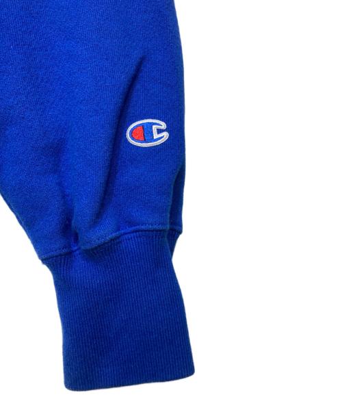 Champion REVERSE WEAVE（チャンピオン リバース ウィーブ）Champion REVERSE WEAVE (チャンピオン リバース ウィーブ) 裏起毛　プルオーバーパーカー ブルー サイズ:Mの古着・服飾アイテム