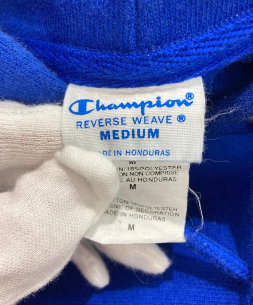 Champion REVERSE WEAVE（チャンピオン リバース ウィーブ）Champion REVERSE WEAVE (チャンピオン リバース ウィーブ) 裏起毛　プルオーバーパーカー ブルー サイズ:Mの古着・服飾アイテム