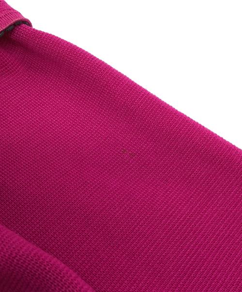 Yves Saint Laurent（イヴサンローラン）Yves Saint Laurent (イヴサンローラン) OLD　ノーカラーチャイナボタンジャケット ピンク サイズ:Mの古着・服飾アイテム