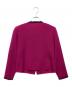 Yves Saint Laurent (イヴサンローラン) OLD　ノーカラーチャイナボタンジャケット ピンク サイズ:M：7000円