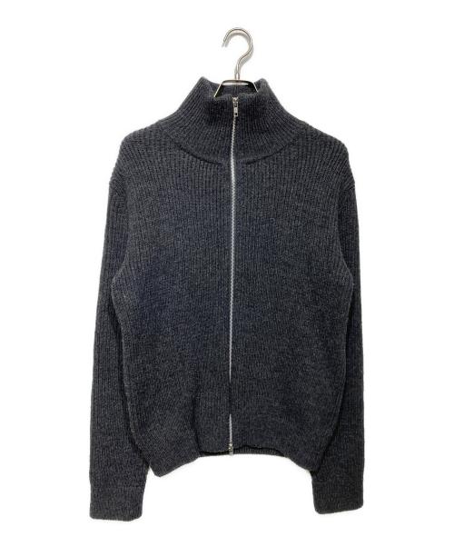 edition（エディション）edition (エディション) フレンチメリノドライバーズニット グレー サイズ:Sの古着・服飾アイテム