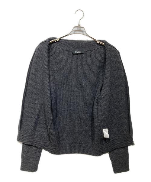 edition（エディション）edition (エディション) フレンチメリノドライバーズニット グレー サイズ:Sの古着・服飾アイテム
