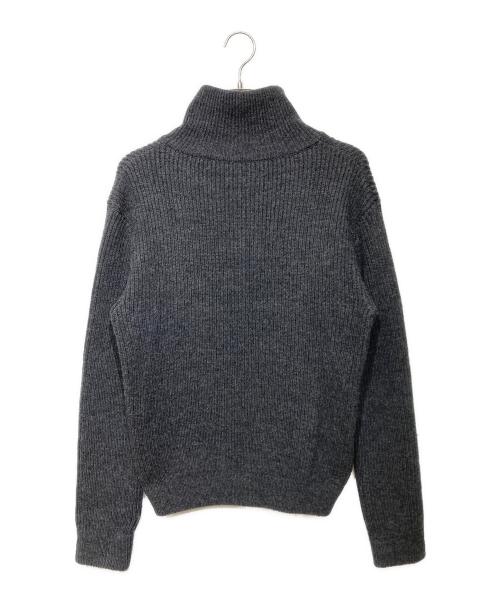 edition（エディション）edition (エディション) フレンチメリノドライバーズニット グレー サイズ:Sの古着・服飾アイテム