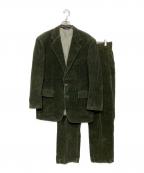 POLO RALPH LAURENポロ・ラルフローレン）の古着「コーデュロイセットアップスーツ」｜グリーン
