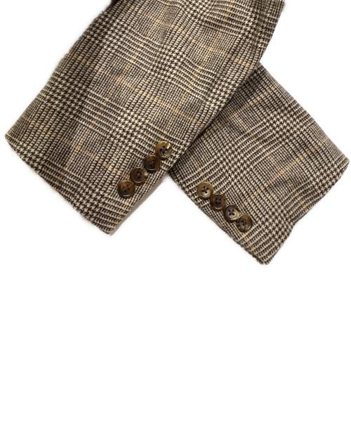 POLO RALPH LAUREN（ポロ・ラルフローレン）POLO RALPH LAUREN (ポロ・ラルフローレン) チェックセットアップスーツ ブラウン サイズ:39/W85の古着・服飾アイテム