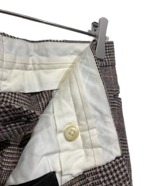 POLO RALPH LAUREN（ポロ・ラルフローレン）POLO RALPH LAUREN (ポロ・ラルフローレン) チェックセットアップスーツ ブラウン サイズ:39/W85の古着・服飾アイテム