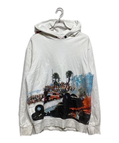 Palm Angels（パーム エンジェルス）Palm Angels (パーム エンジェルス) Burning Car Hoodie　PMBB003S18348033 ホワイト サイズ:Sの古着・服飾アイテム