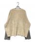 LOEWE (ロエベ) Two-tone stretch wool blend sweater（ツートン ストレッチ ウール ブレンド セーター） ベージュ×グレー サイズ:M：23000円
